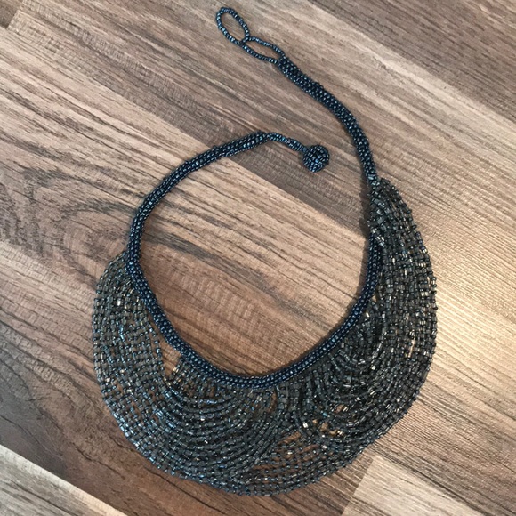 Mermaid Style Beaded Drape Necklace - Picture 3 of 5